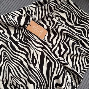 SHEIN Black and White Zebra Print Skirt